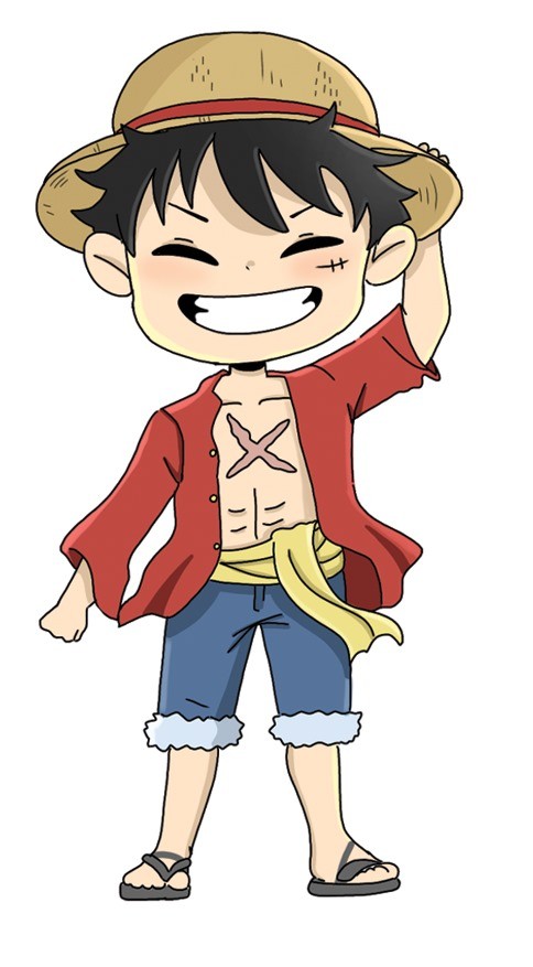Luffy Chibi - One Piece - Sticker