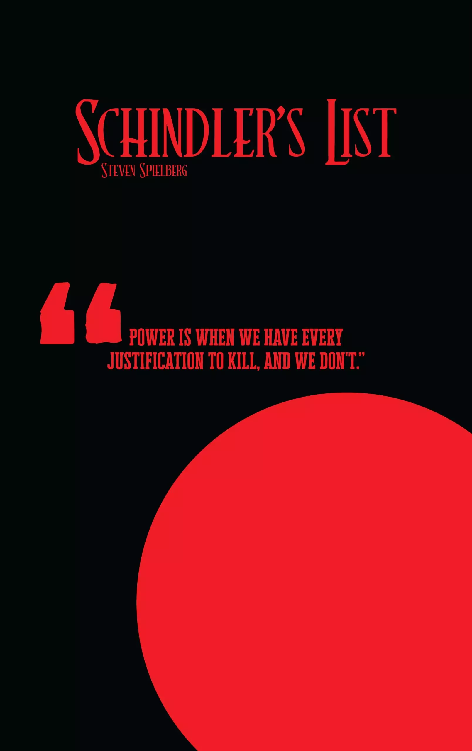 Schindler's List - Poster