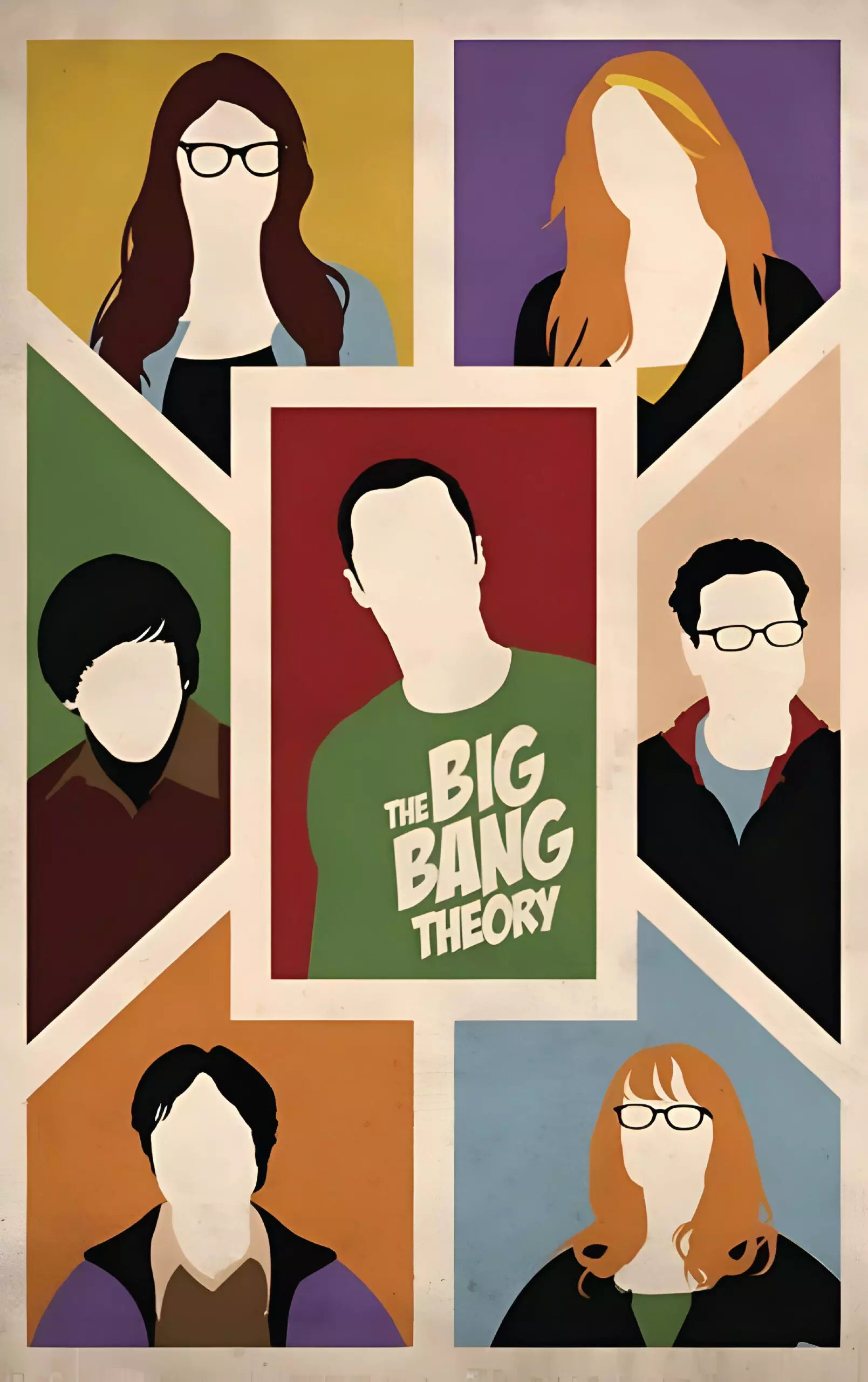 The Big Bang Theory - Cast Sketch - Poster