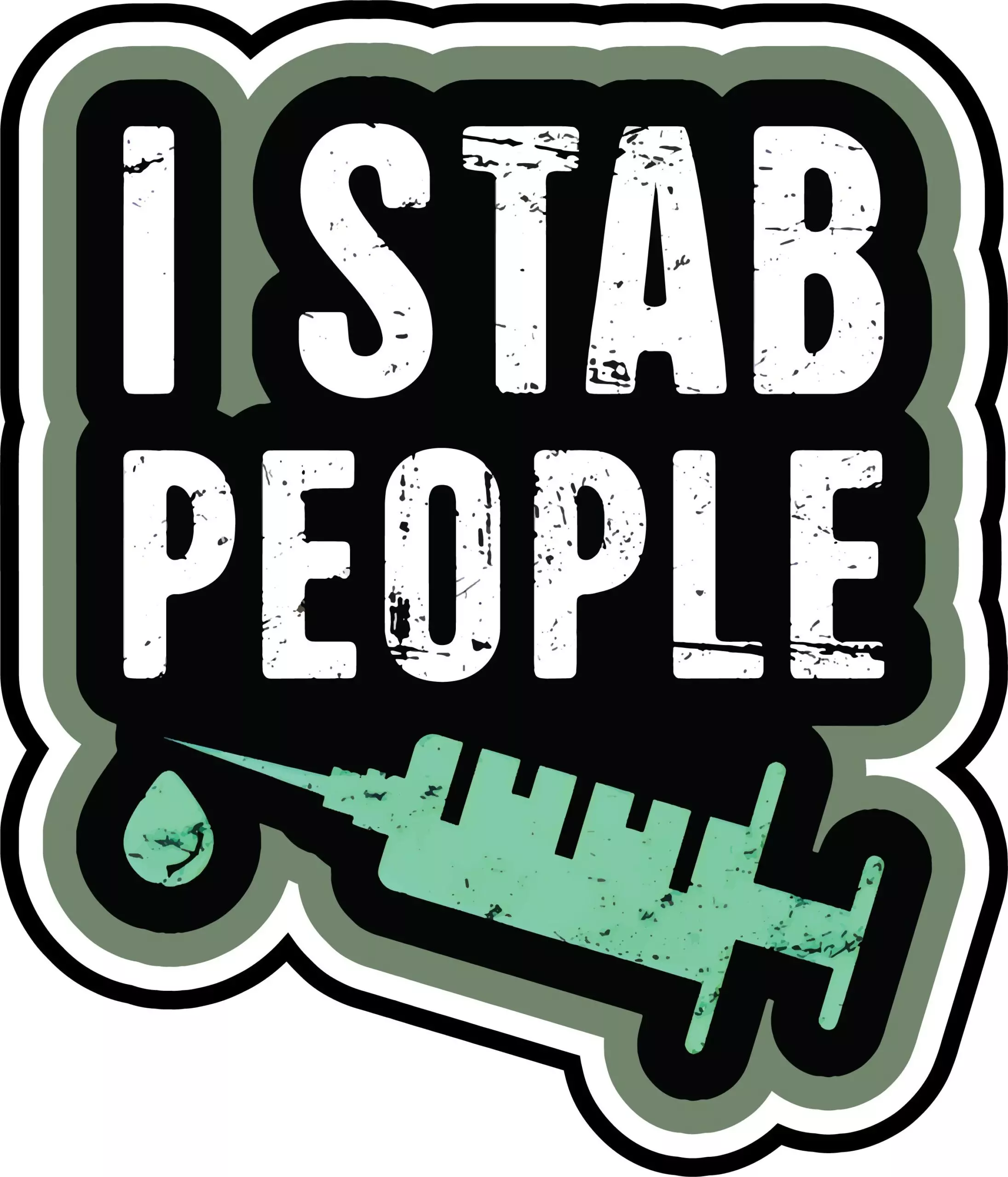 I Stab People - Meme - Sticker
