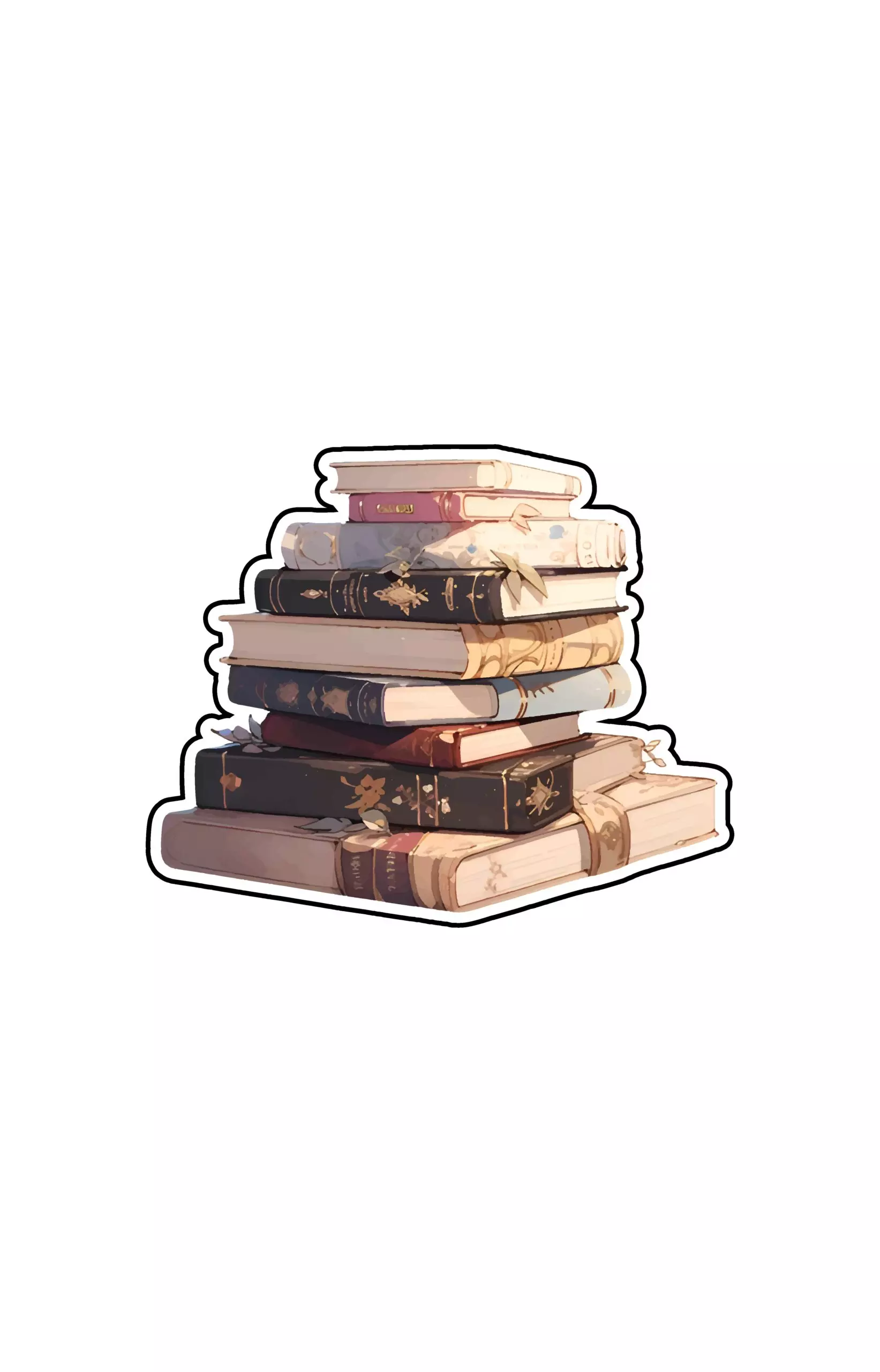 Book Stack - Books - Sticker