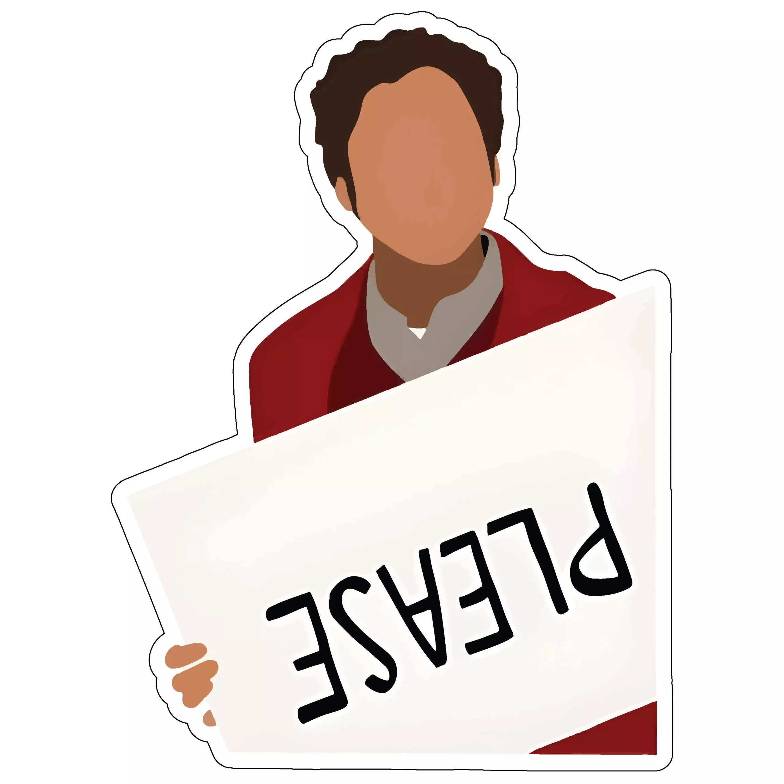 Please... - Meme - Sticker