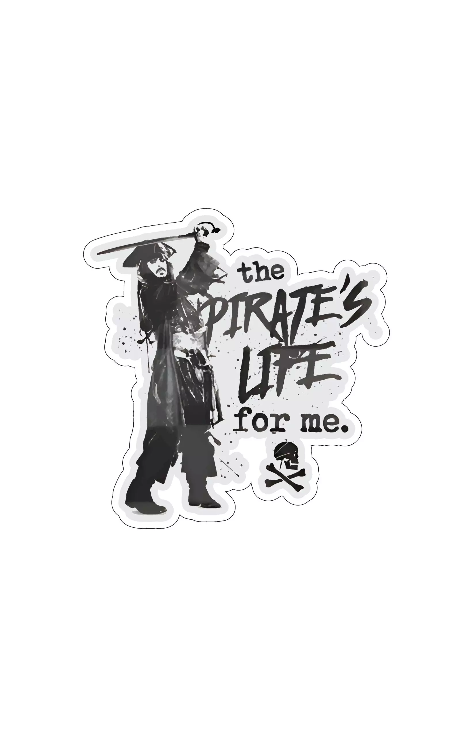 Captain Jack Sparrow - The Pirate's Life for Me - Pirates of the Carribean - Sticker