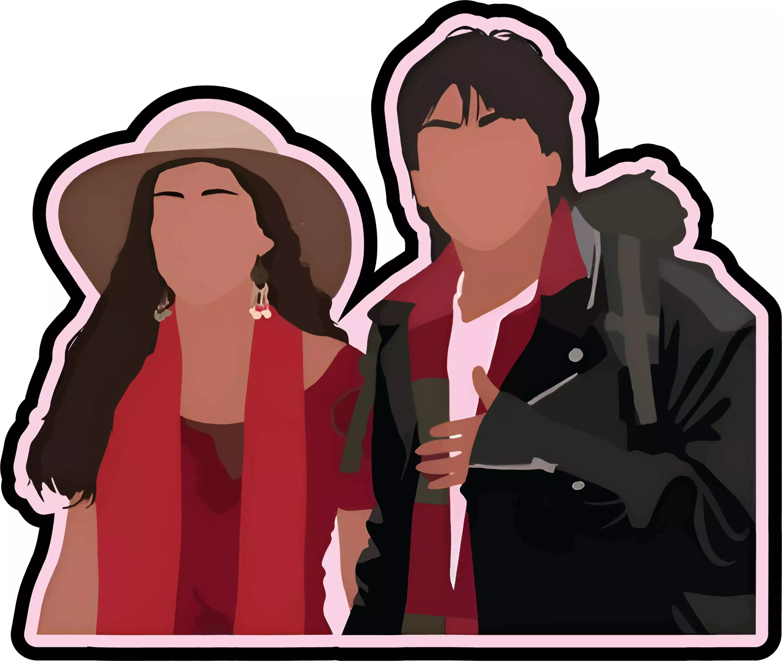 Rahul Simran - DDLJ - Sticker