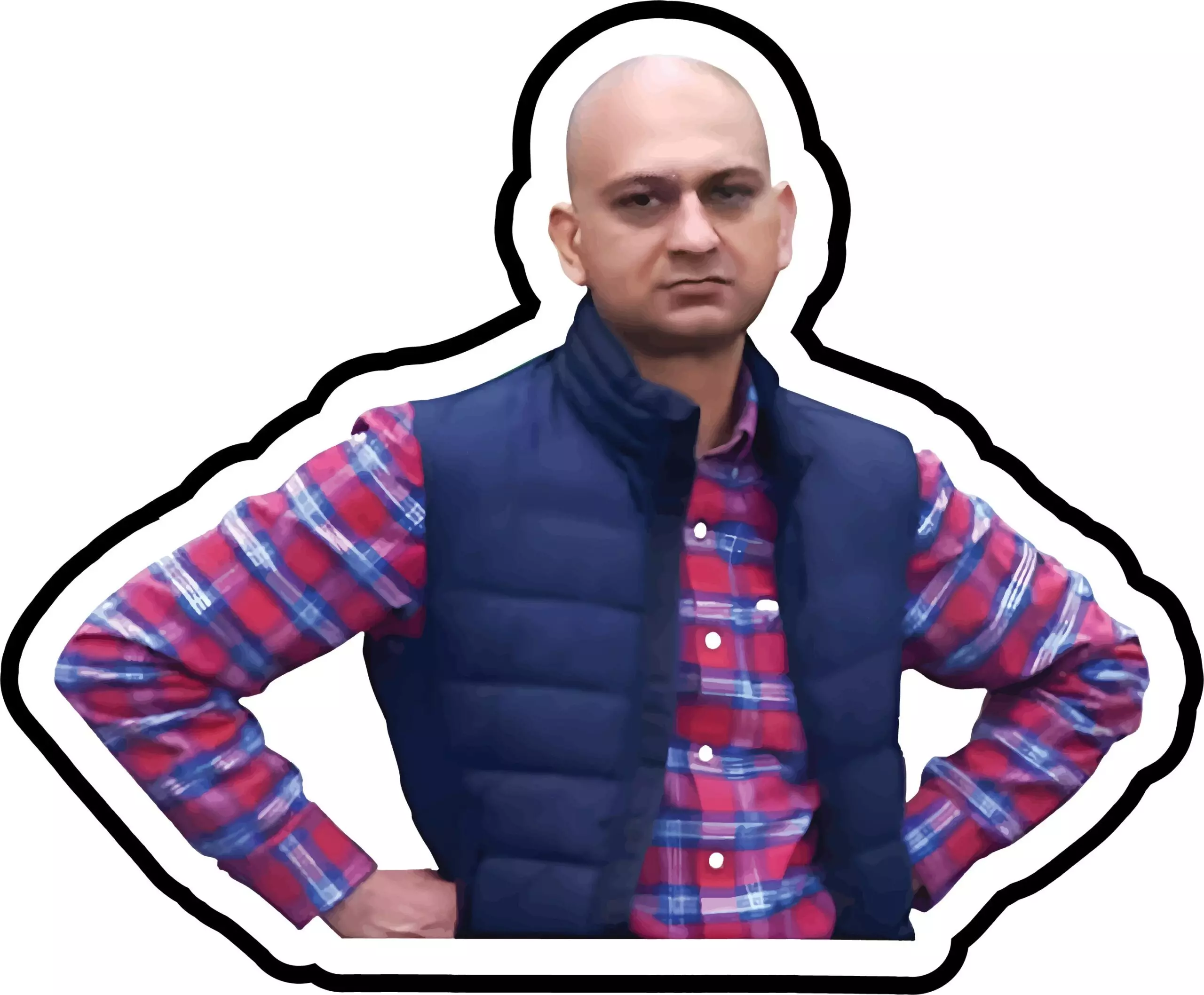 Frustated Man - Meme - Sticker