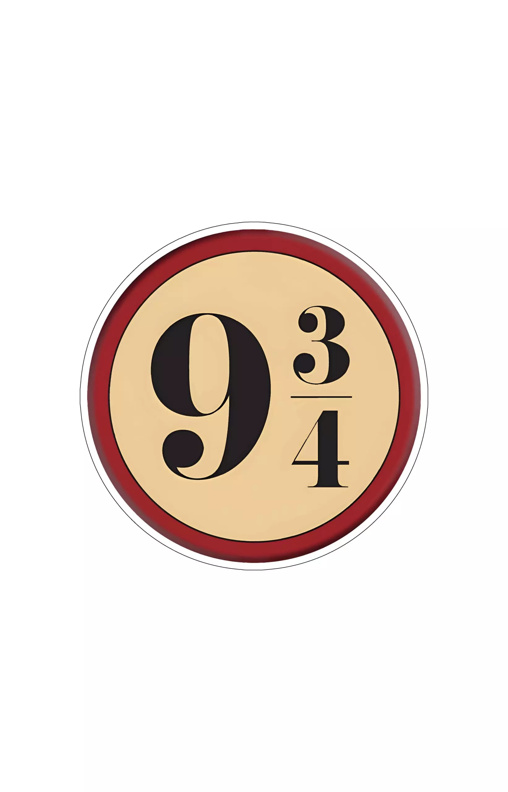 Nine and three quaters - Harry Potter - Sticker