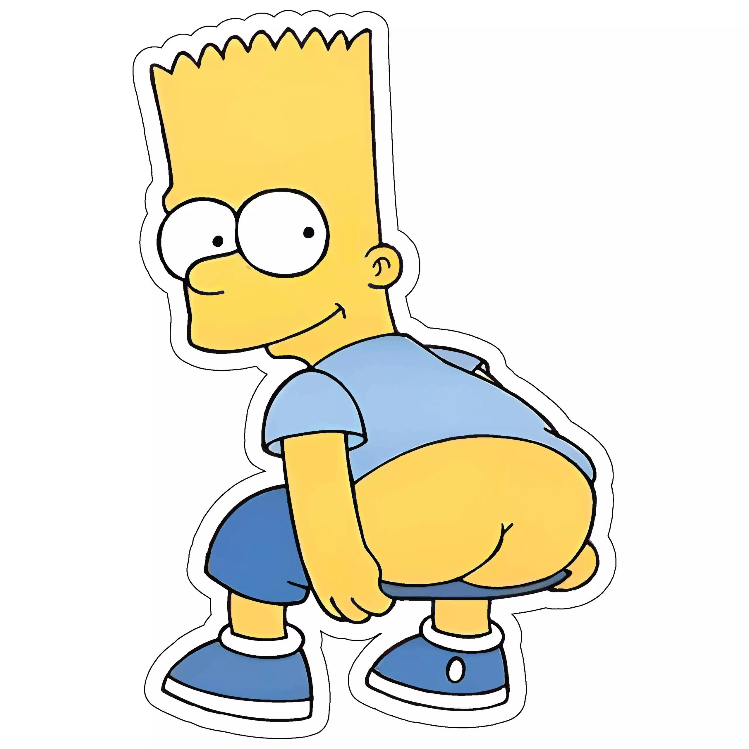 Bart Mooning - The Simpsons - Sticker