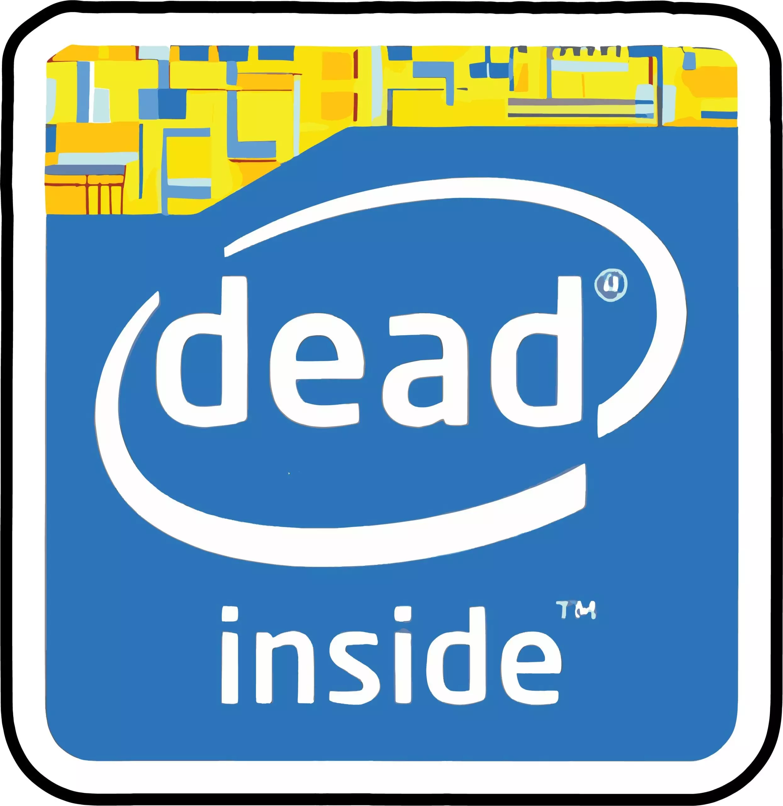 Intel *ead inside - Meme - Sticker
