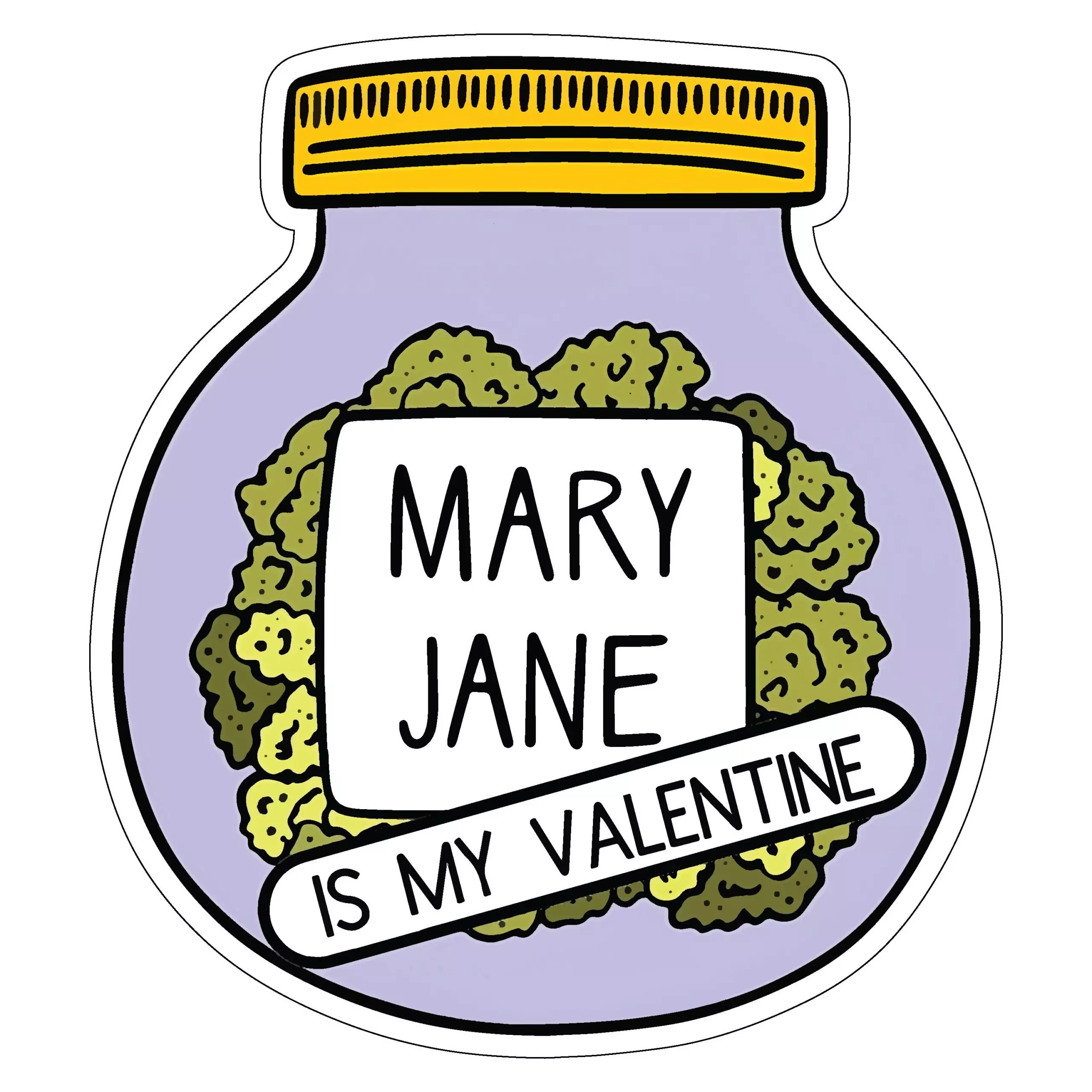 Mary Jane is my valentine - Meme - Sticker