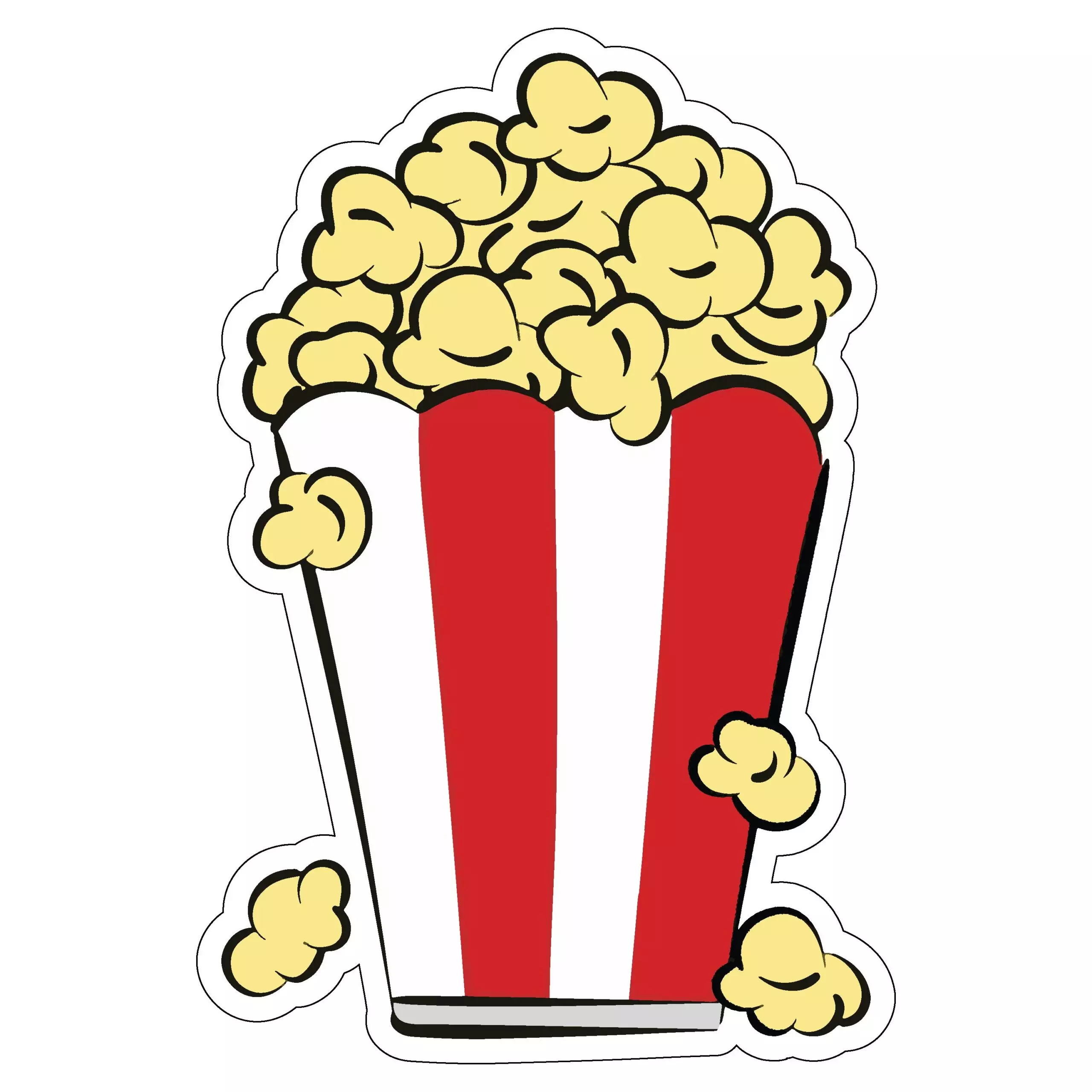 Popcorn - Food - Sticker
