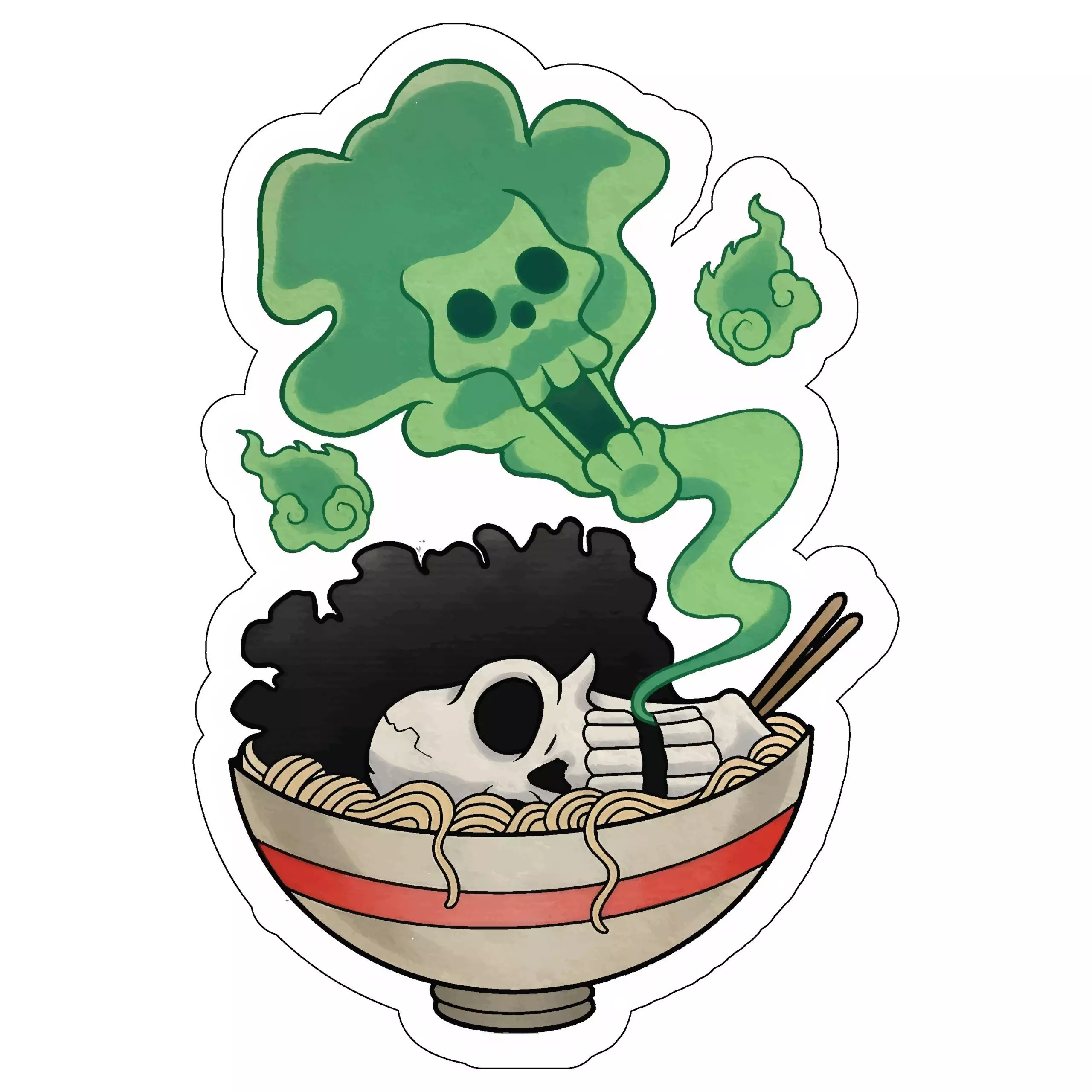 Brook - One Piece - Sticker