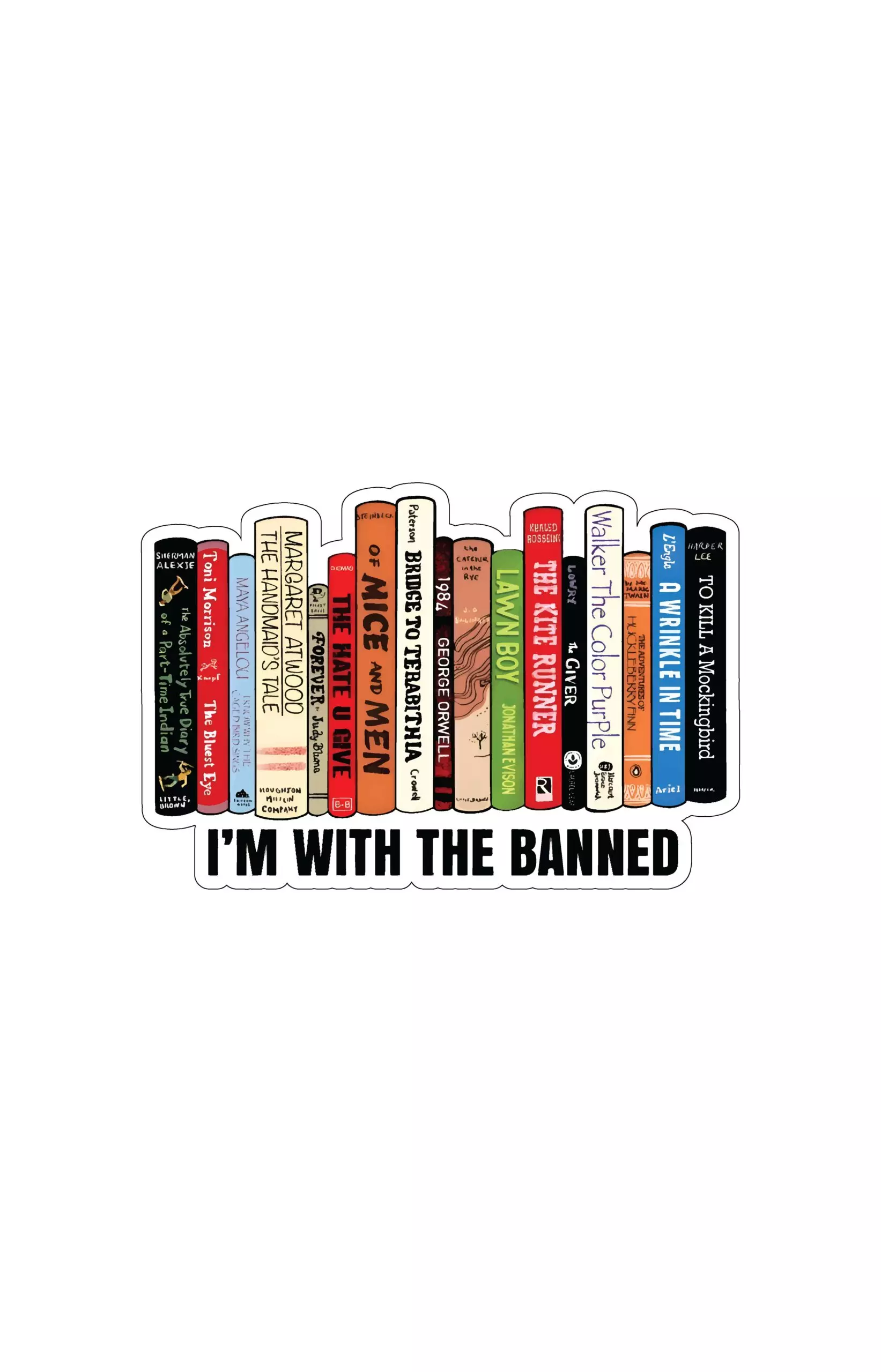 I am with the Banned - Books - Sticker