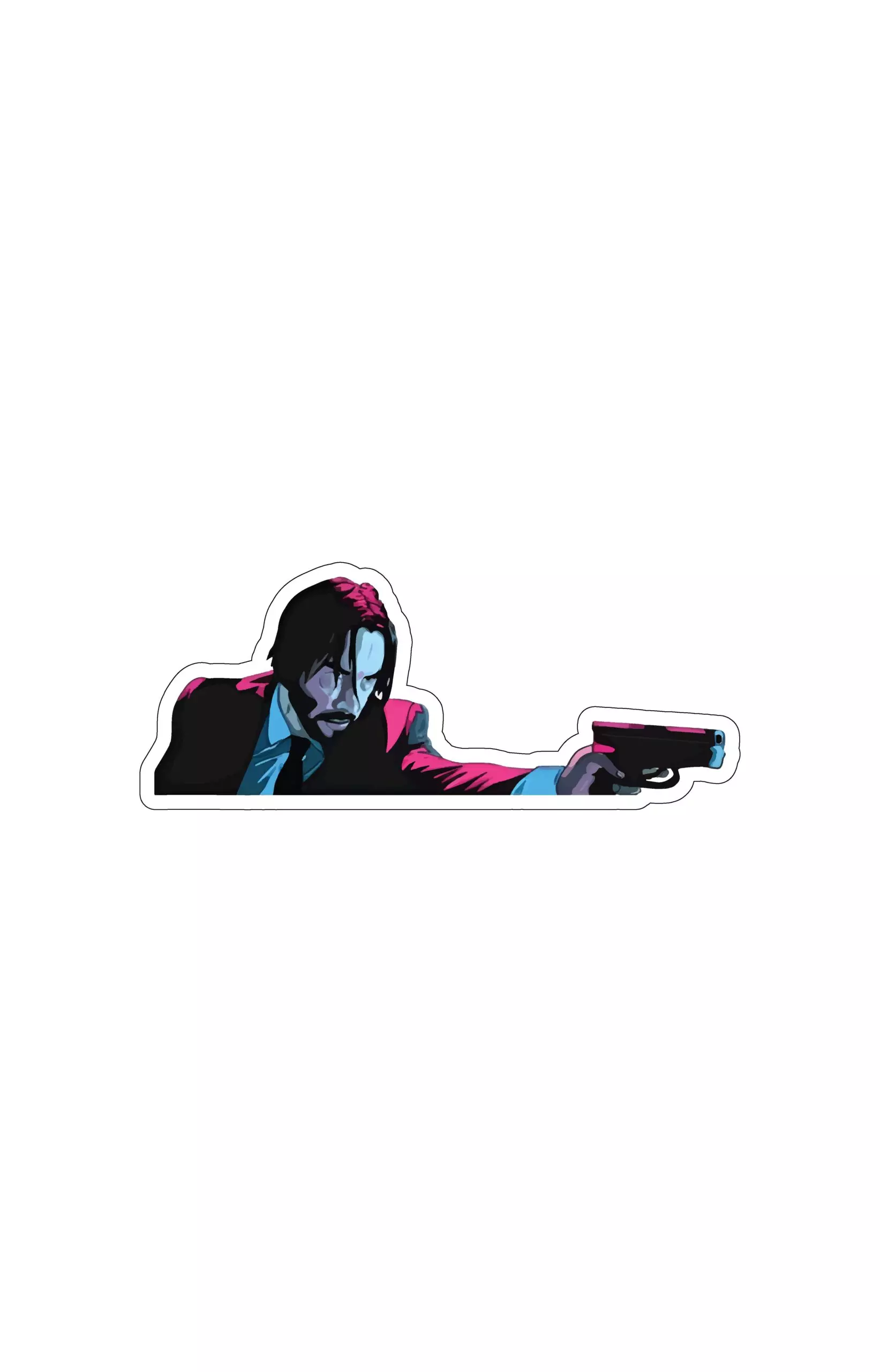 John Wick Shooting - John Wick - Sticker