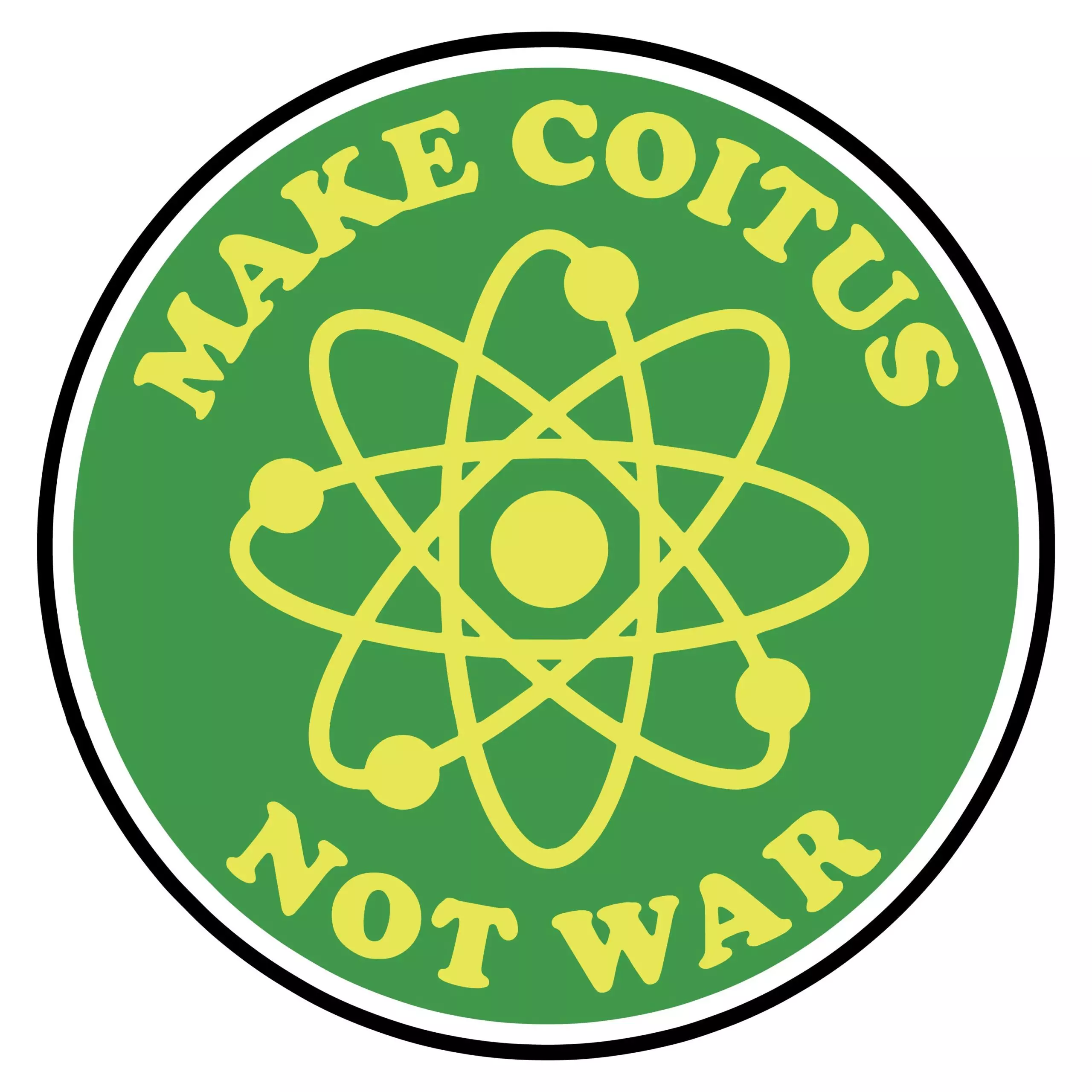 Make Coitus not War - Meme - Sticker