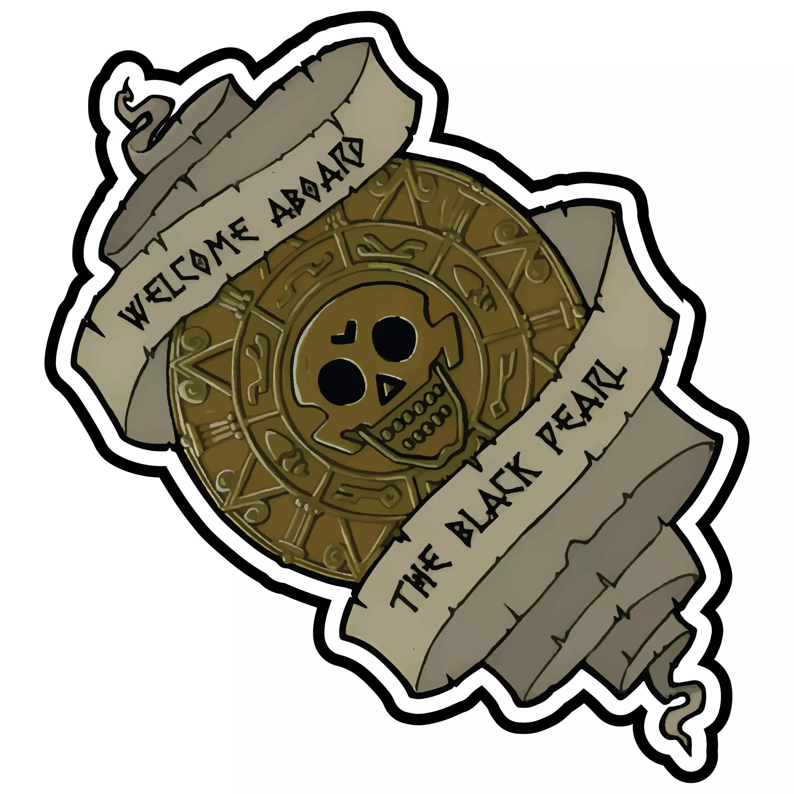 Welcome Aboard the Black Pearl - Pirates of the Carribean - Sticker