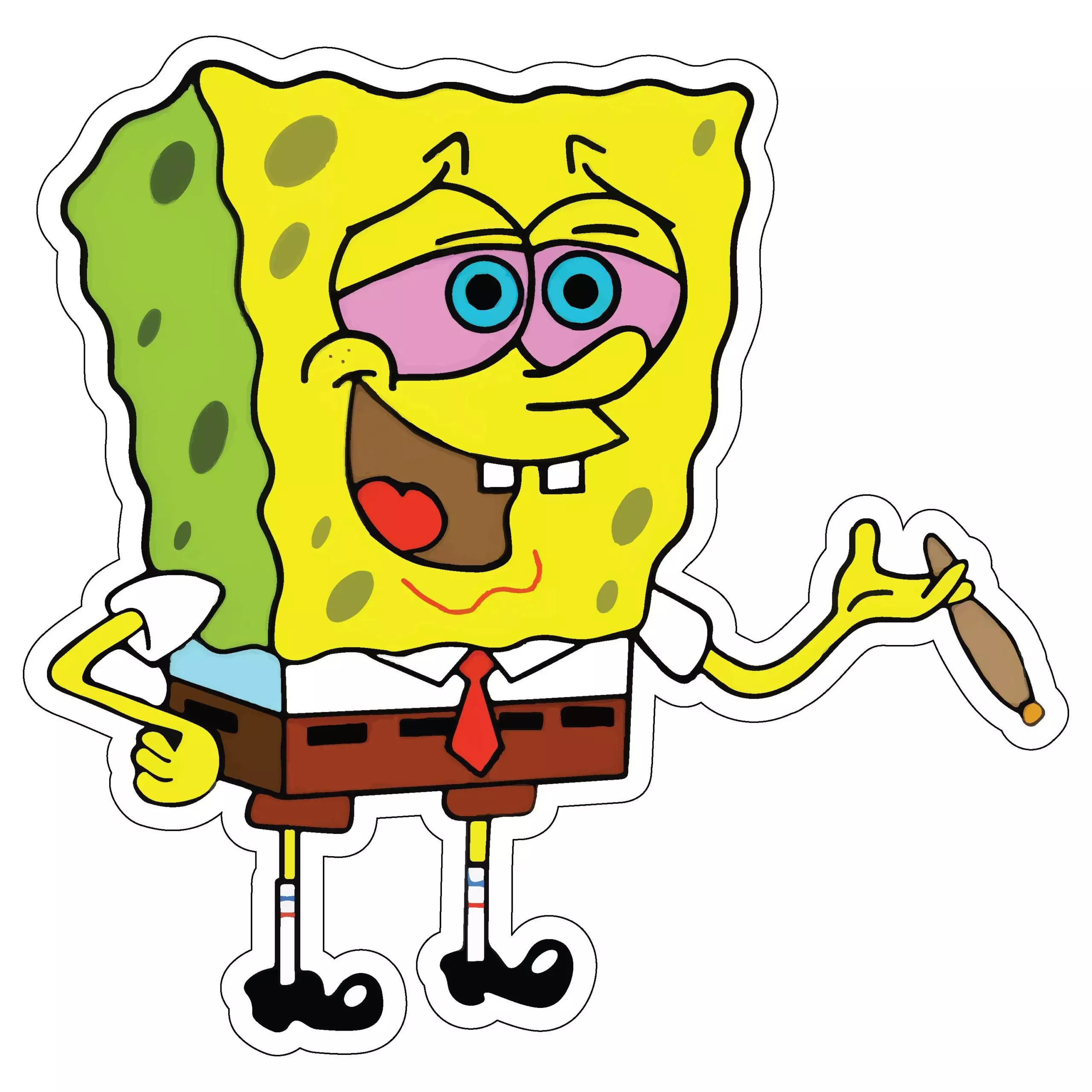 High Spongebob - Meme - Sticker