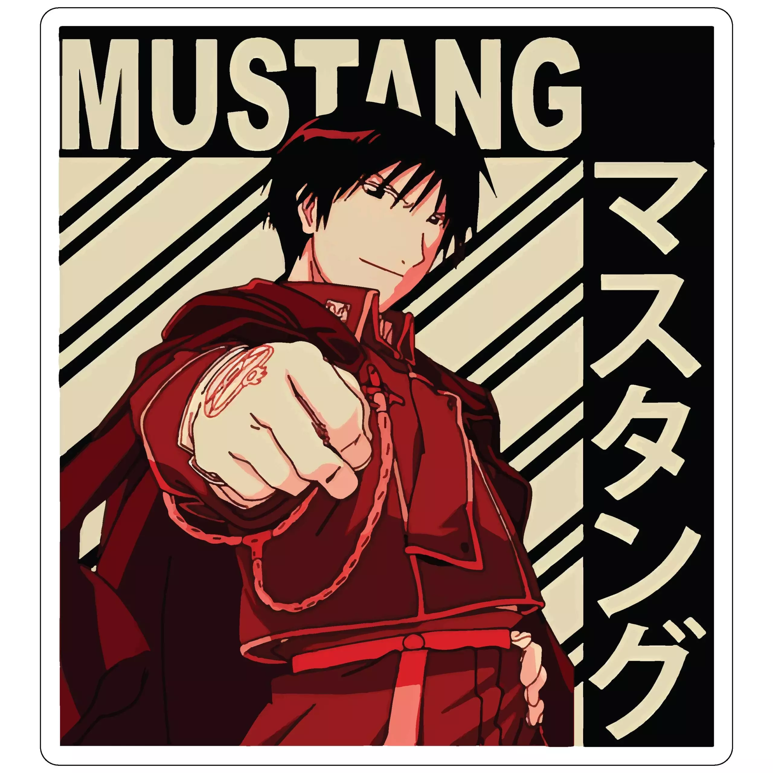 Mustang - Anime - Sticker