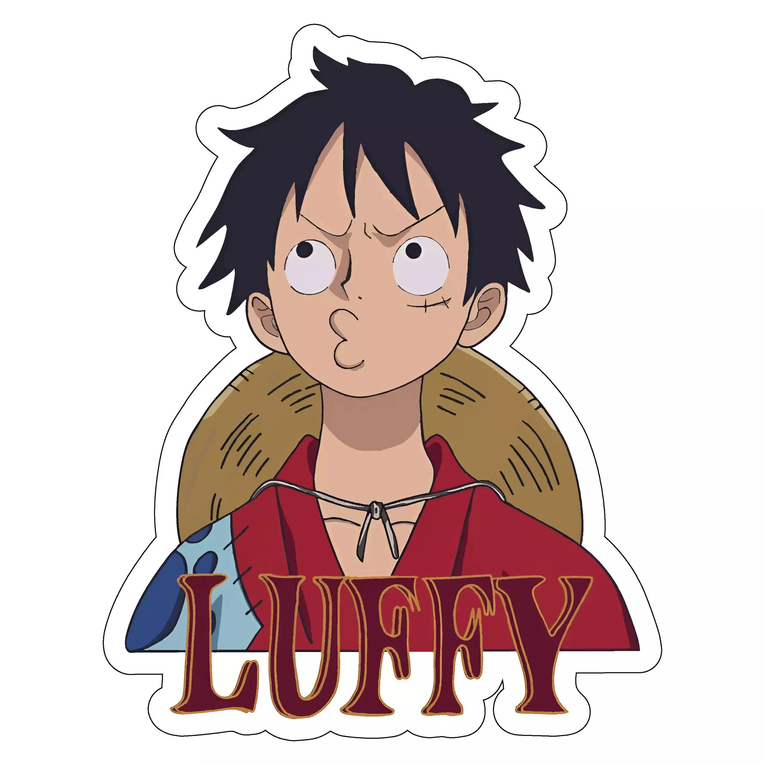 Luffy Pout - One Piece - Sticker